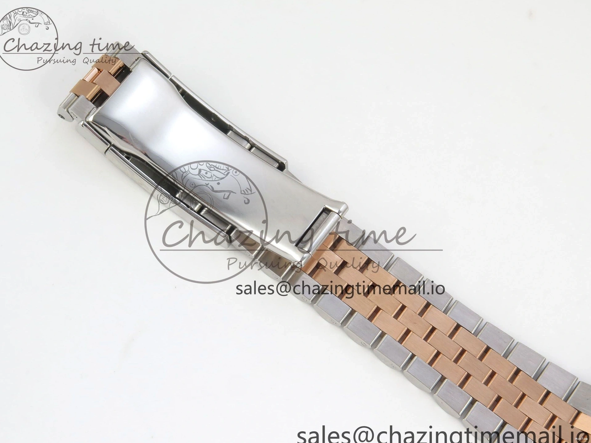 MiroTime 0202 DateJust 41 126331 SS RG ARF 1:1 Best Edition Brown Stick Dial on Jubilee Bracelet SH3235 (Weighted) TopPick 196